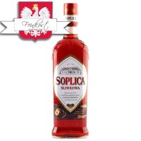 Soplica Pflaume Likör Sliwkowa 26% vol. 500ml + 1 Glas Gratis