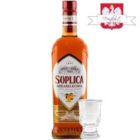 Soplica Mirabelle Likör Mirabelkowa 26% vol. 500ml + 1 Glas Gratis