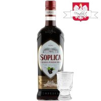 Soplica schwarze Johannisbeere Likör Czarna Porzeczka 26% vol. 500ml + 1 Glas Gratis