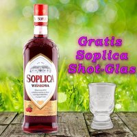 Soplica Kirsche Likör Wisniowa 26% vol. 500ml + 1...